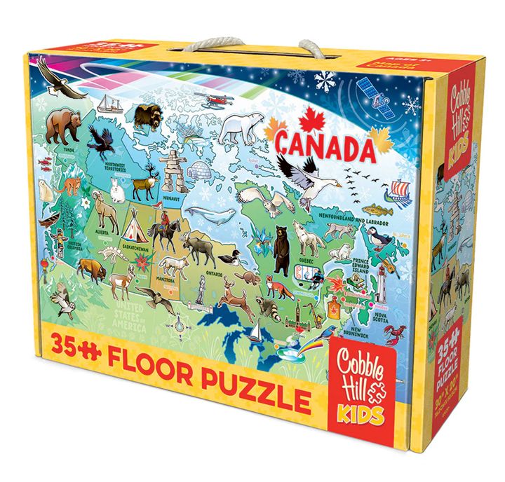 Cobble Hill 35 Piece Floor Puzzle - Map of Canada