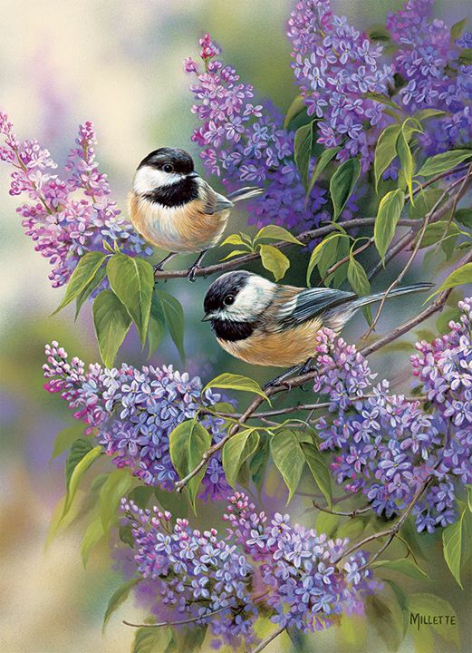 Cobble Hill 35 Piece Tray Puzzle - Chickadee Duo