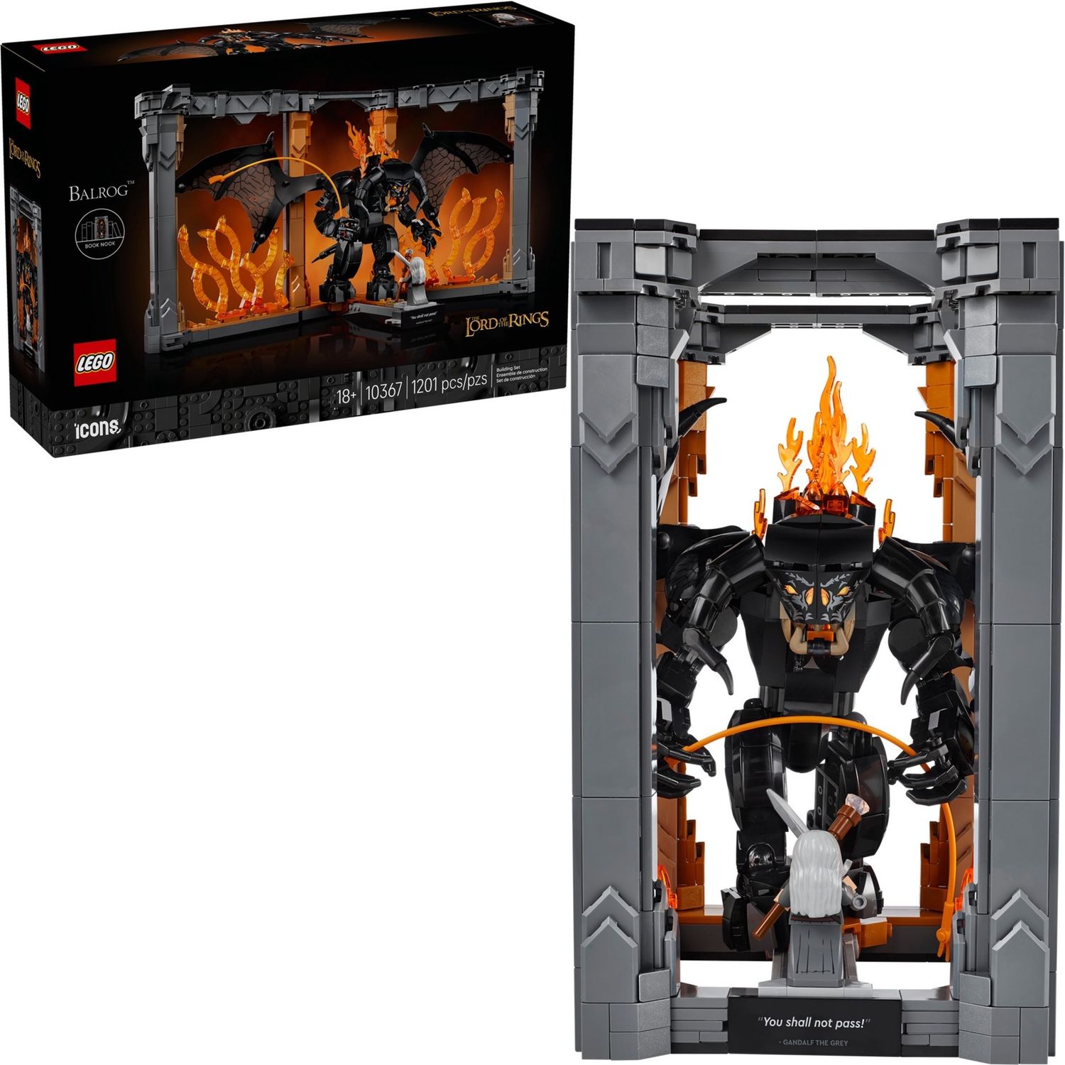 Lego Icons 10367 - The Lord of the Rings: Balrog Book Nook