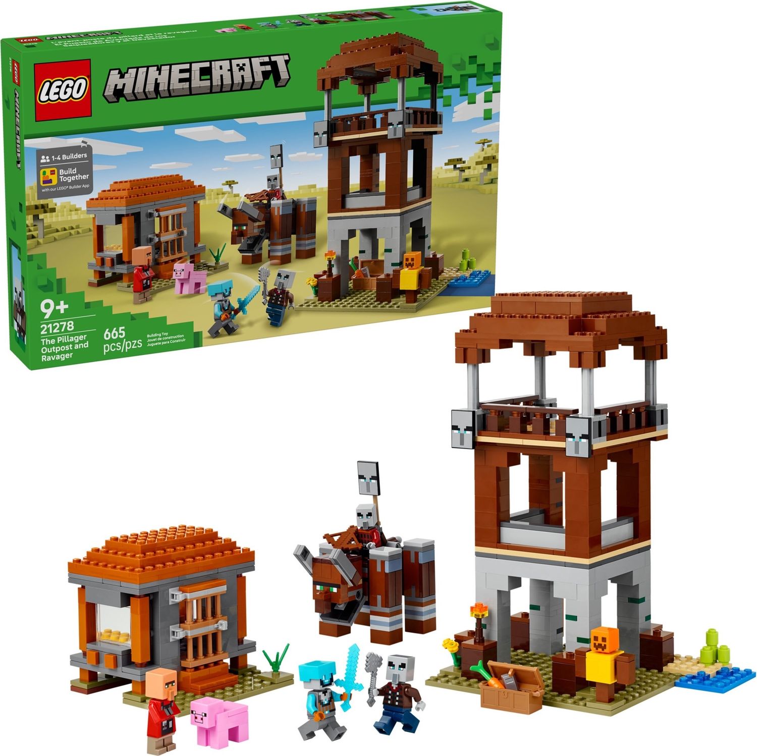 Lego Minecraft 21278 - The Pillager Outpost and Ravager