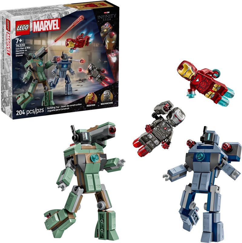 Lego Marvel 76320 - Iron Man &amp; War Machine vs. Hammer Drones
