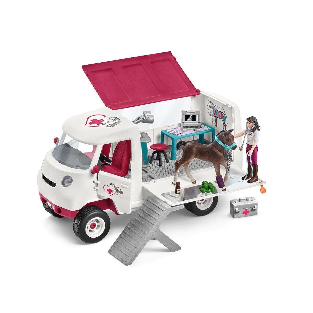 Schleich - Mobile Vet with Hanoverian Foal