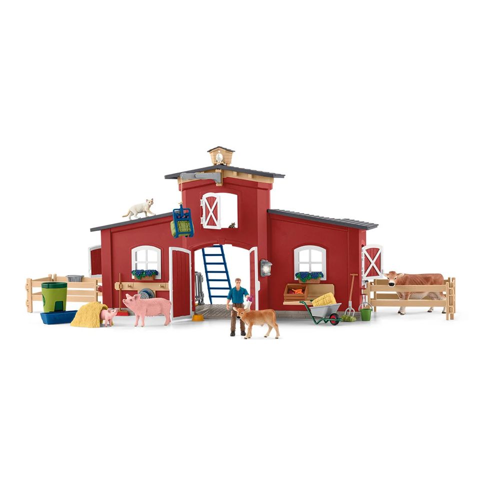 Schleich - Red Barn with Animals and Accessories