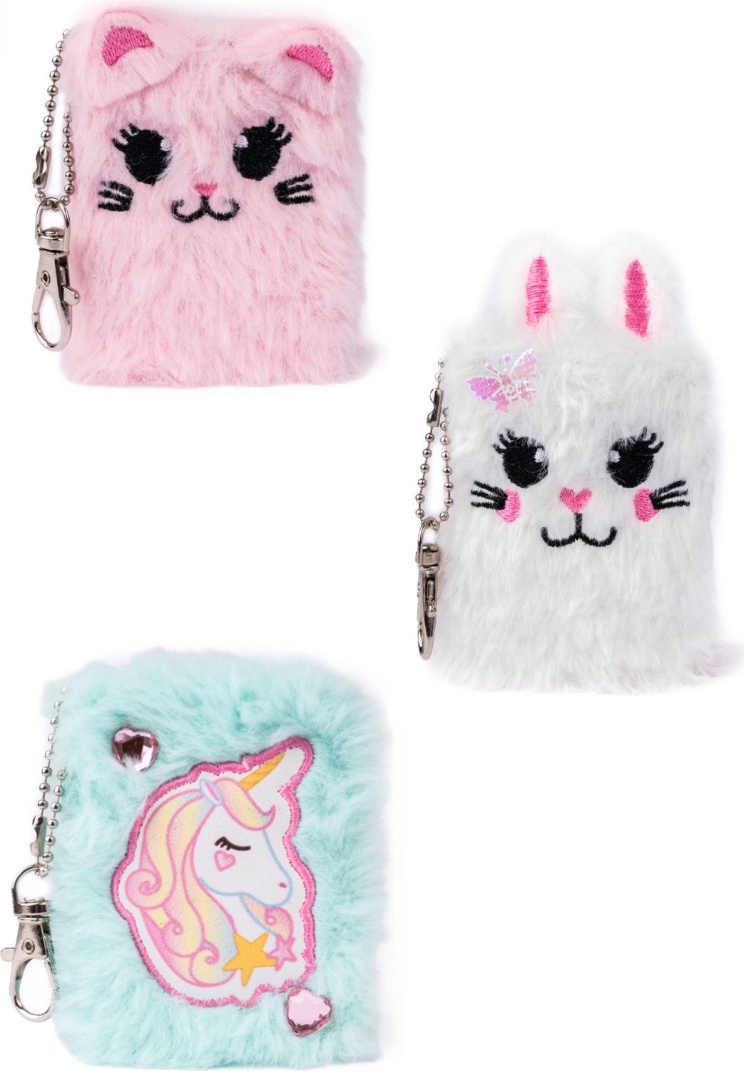 Great Pretenders - Mini Furry Friends Keychain Journal