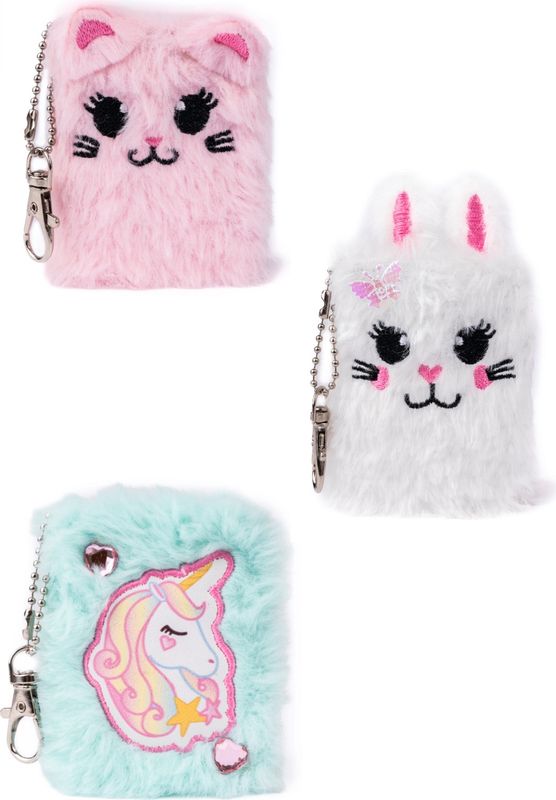Great Pretenders - Mini Furry Friends Keychain Journal