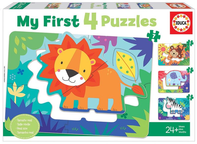 Educa 5-8 Piece Puzzles - Jungle Animals