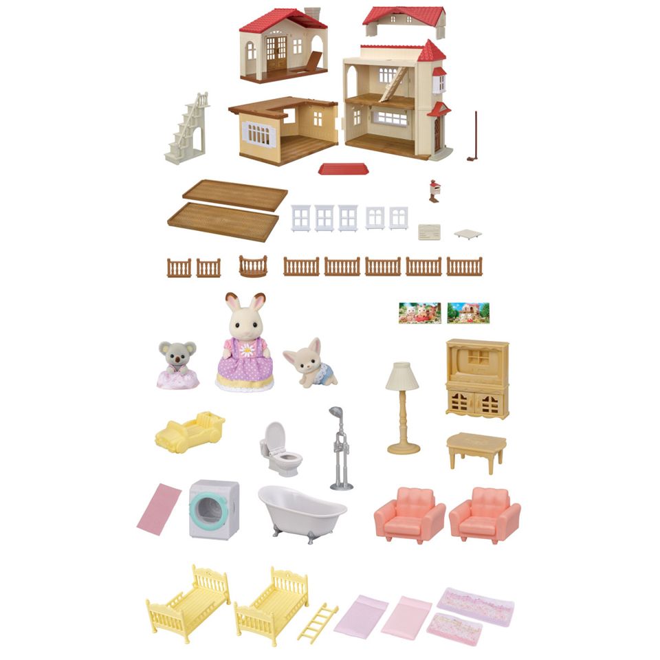 Calico Critters - Red Roof Country Home Gift Set ~Secret Attic Playroom~