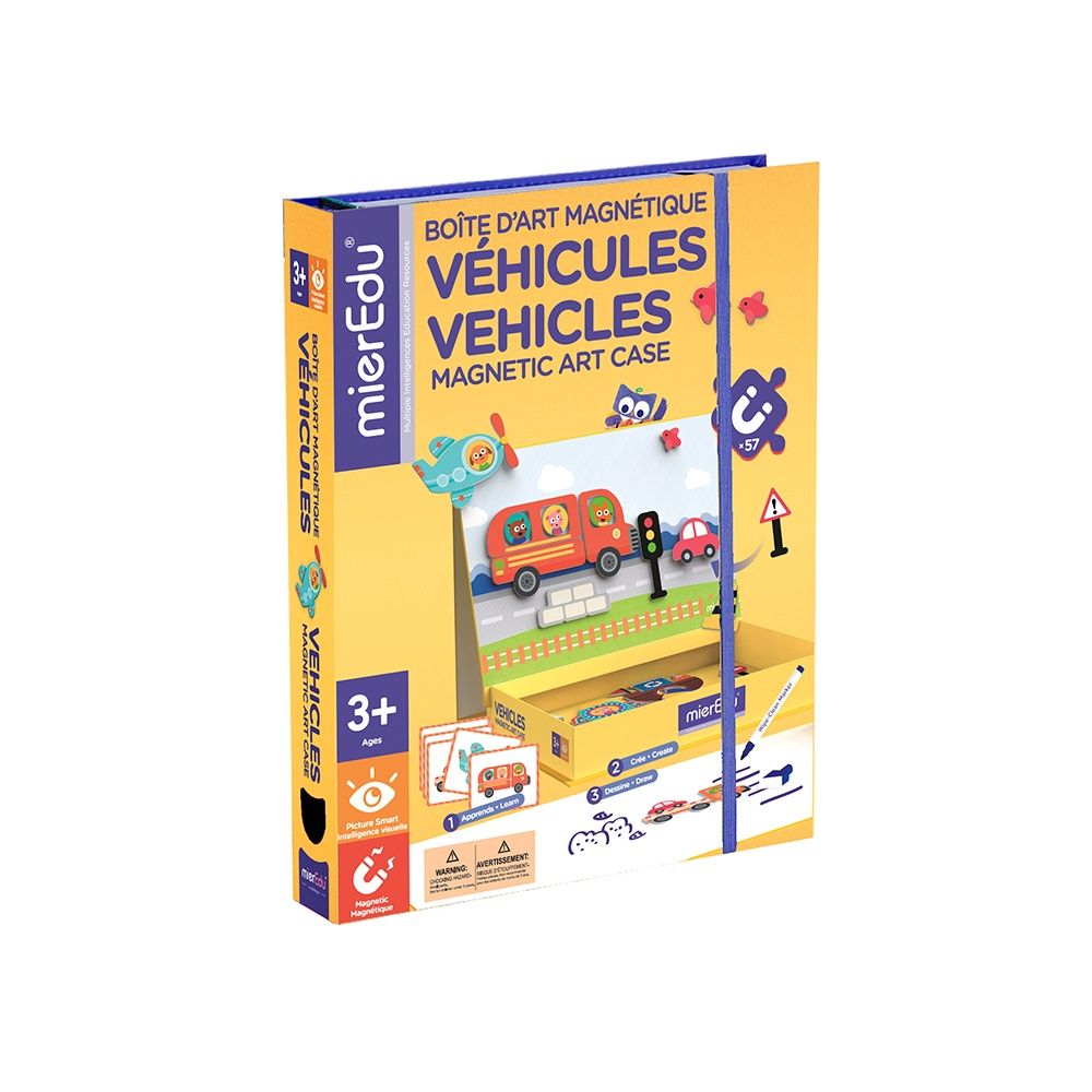 MierEdu - Vehicles Magnetic Art Case
