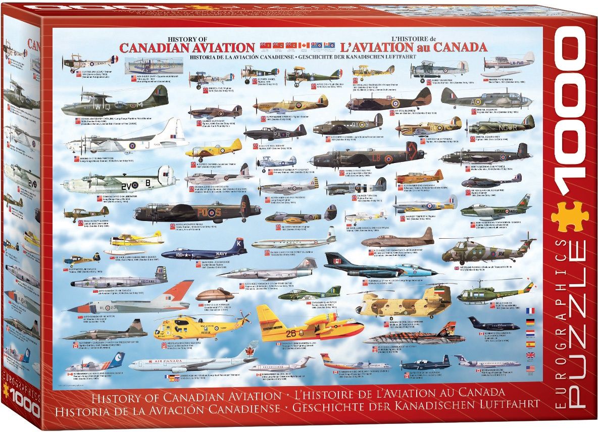 Eurographics 1000 Piece Puzzle - History of Canadian Aviation