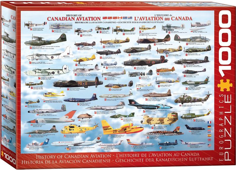 Eurographics 1000 Piece Puzzle - History of Canadian Aviation