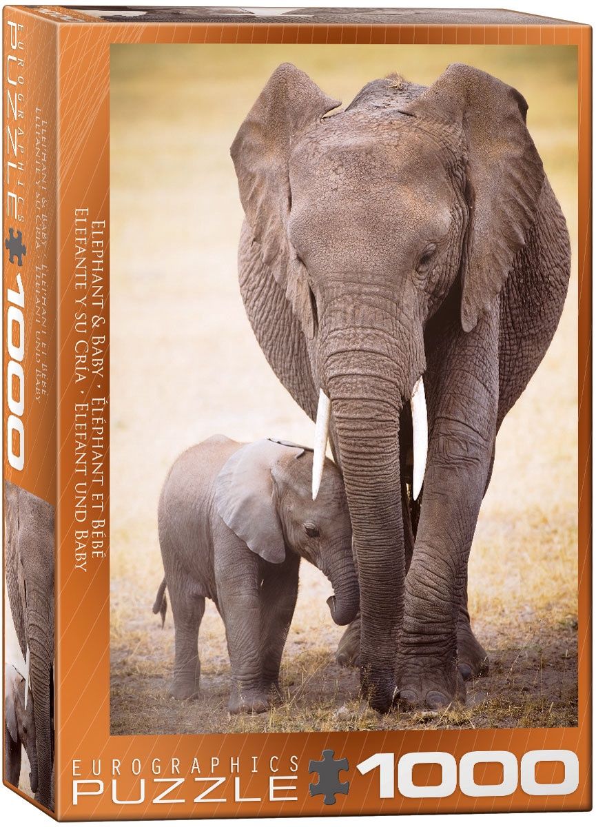 Eurographics 1000 Piece Puzzle - Elephant &amp; Baby