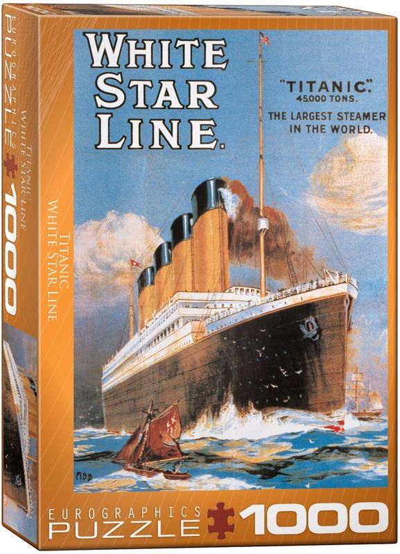Eurographics 1000 Piece Puzzle - Titanic: White Star Line