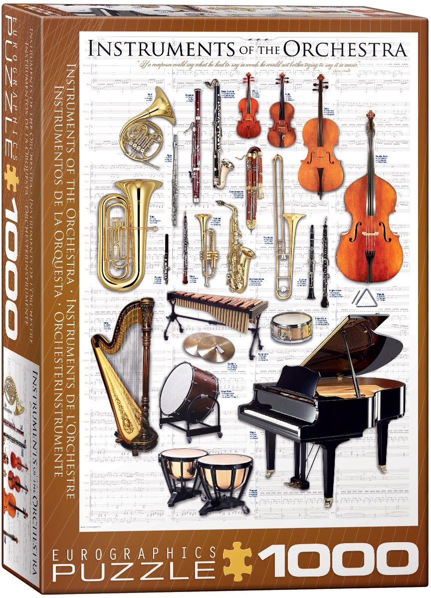 Eurographics 1000 Piece Puzzle - Instruments of the Orchestra