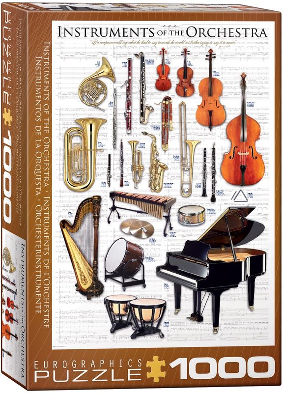 Eurographics 1000 Piece Puzzle - Instruments of the Orchestra