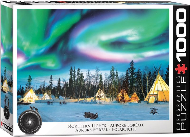 Eurographics 1000 Piece Puzzle - Northern Lights, Yellowknife