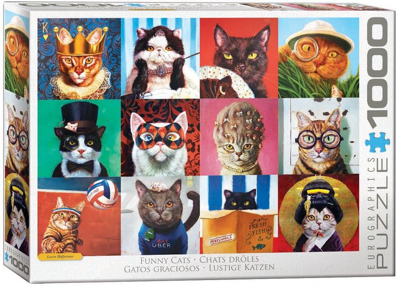 Eurographics 1000 Piece Puzzle - Funny Cats