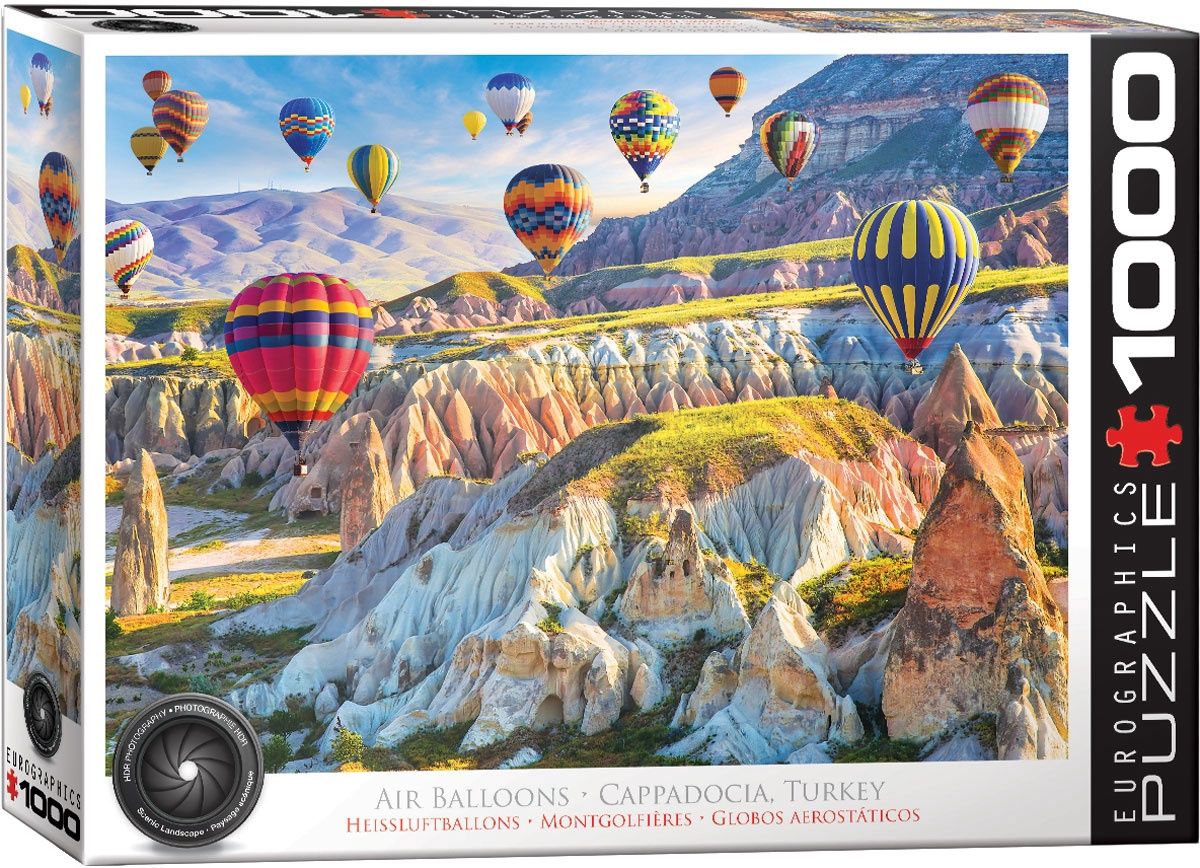 Eurographics 1000 Piece Puzzle - Hot Air Balloons Over Cappadocia, Turkey