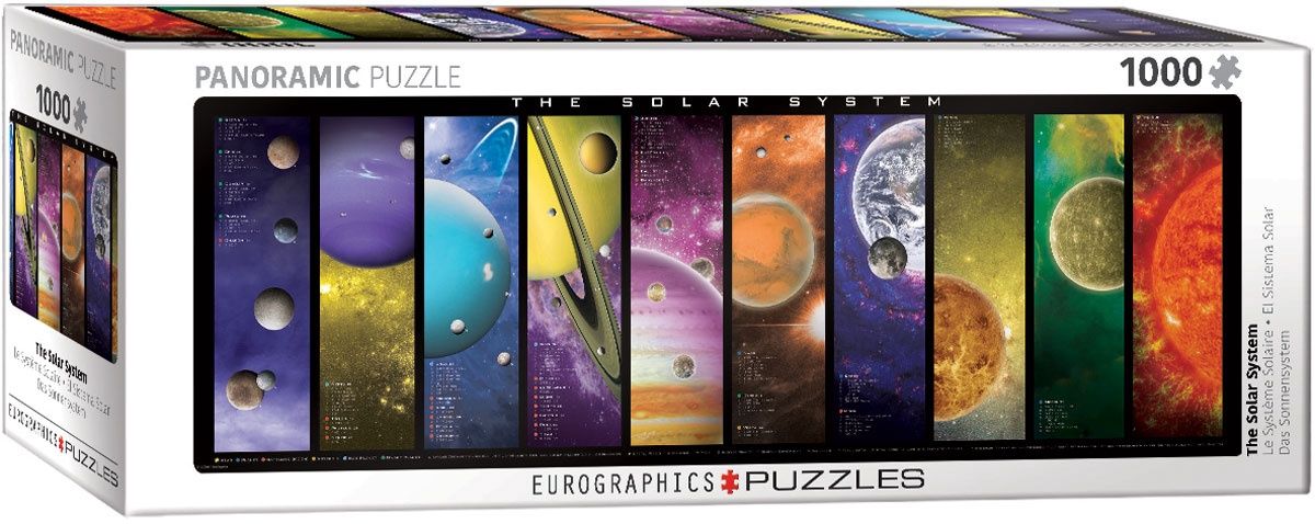 Eurographics 1000 Piece Panoramic Puzzle - The Solar System