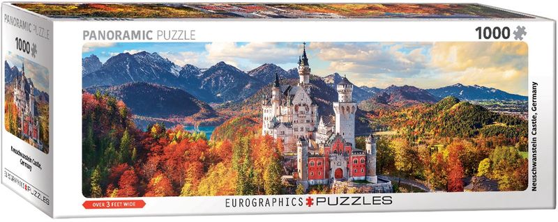 Eurographics 1000 Piece Panoramic Puzzle - Neuschwanstein Castle in Autumn