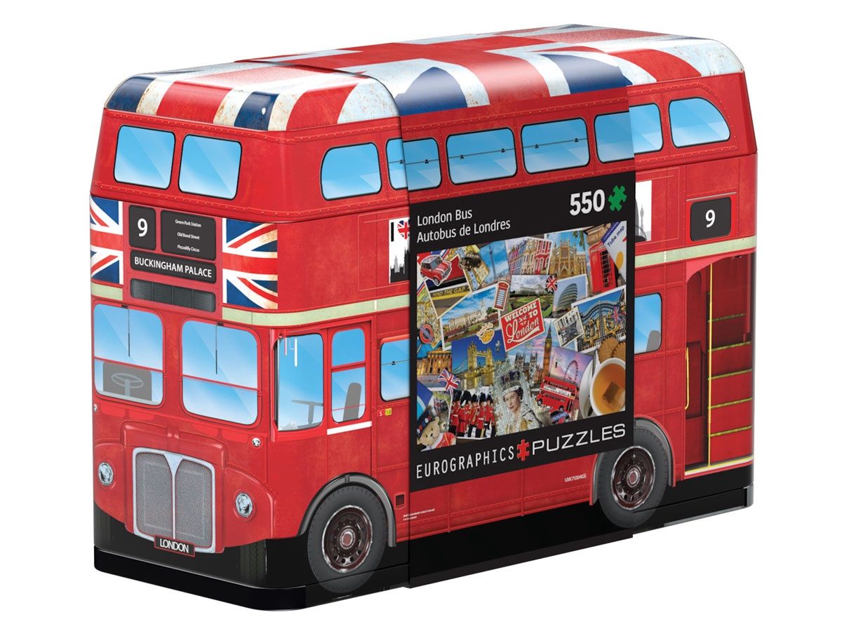 Eurographics 550 Piece Puzzle - London Bus Tin