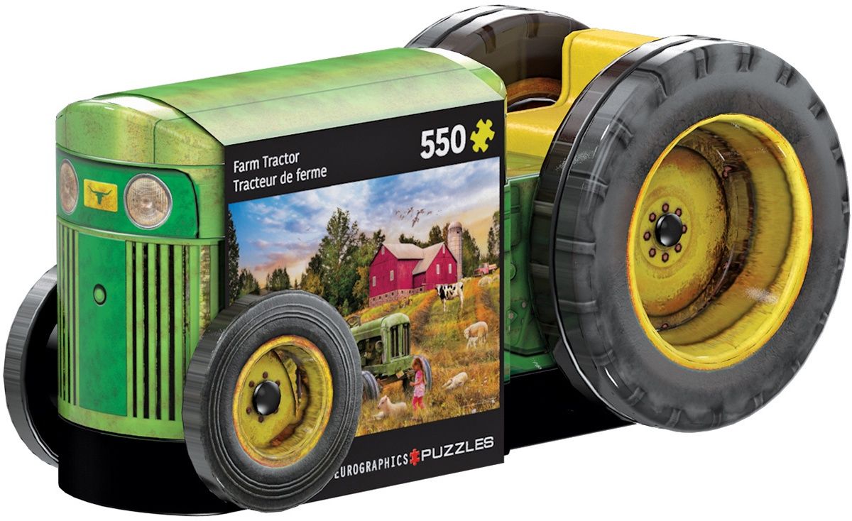 Eurographics 550 Piece Puzzle - Farm Tractor Tin