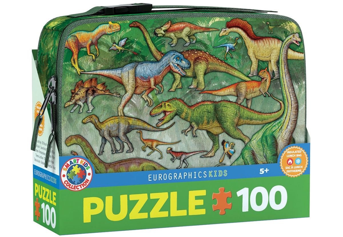 Eurographics 100 Piece Puzzle &amp; Lunch Bag - Dinosaurs