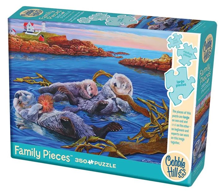 Cobble Hill 350 Piece Family Puzzle - Sea Otter Family