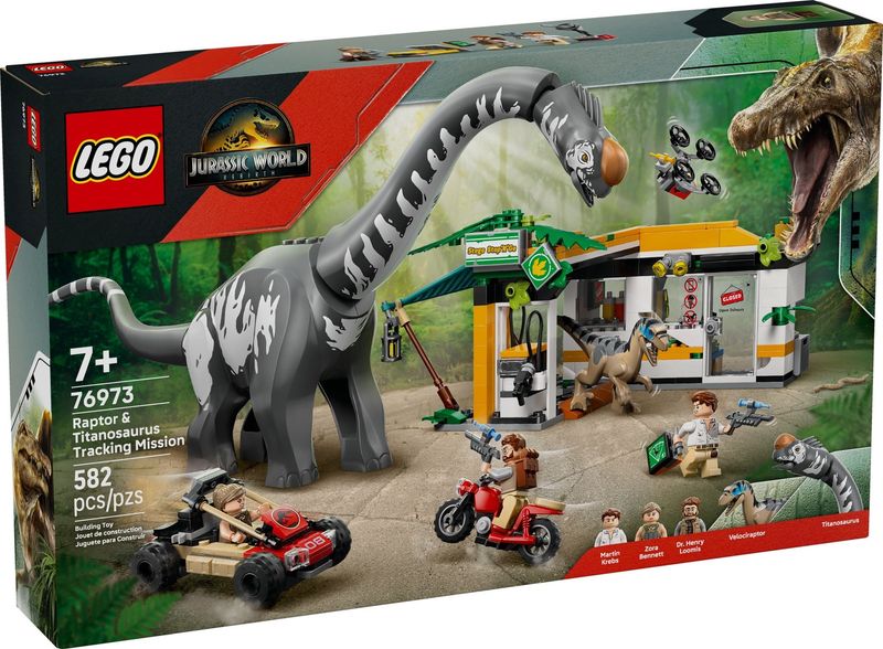 Lego Jurassic World 76973 - Raptor &amp; Titanosaurus Tracking Mission
