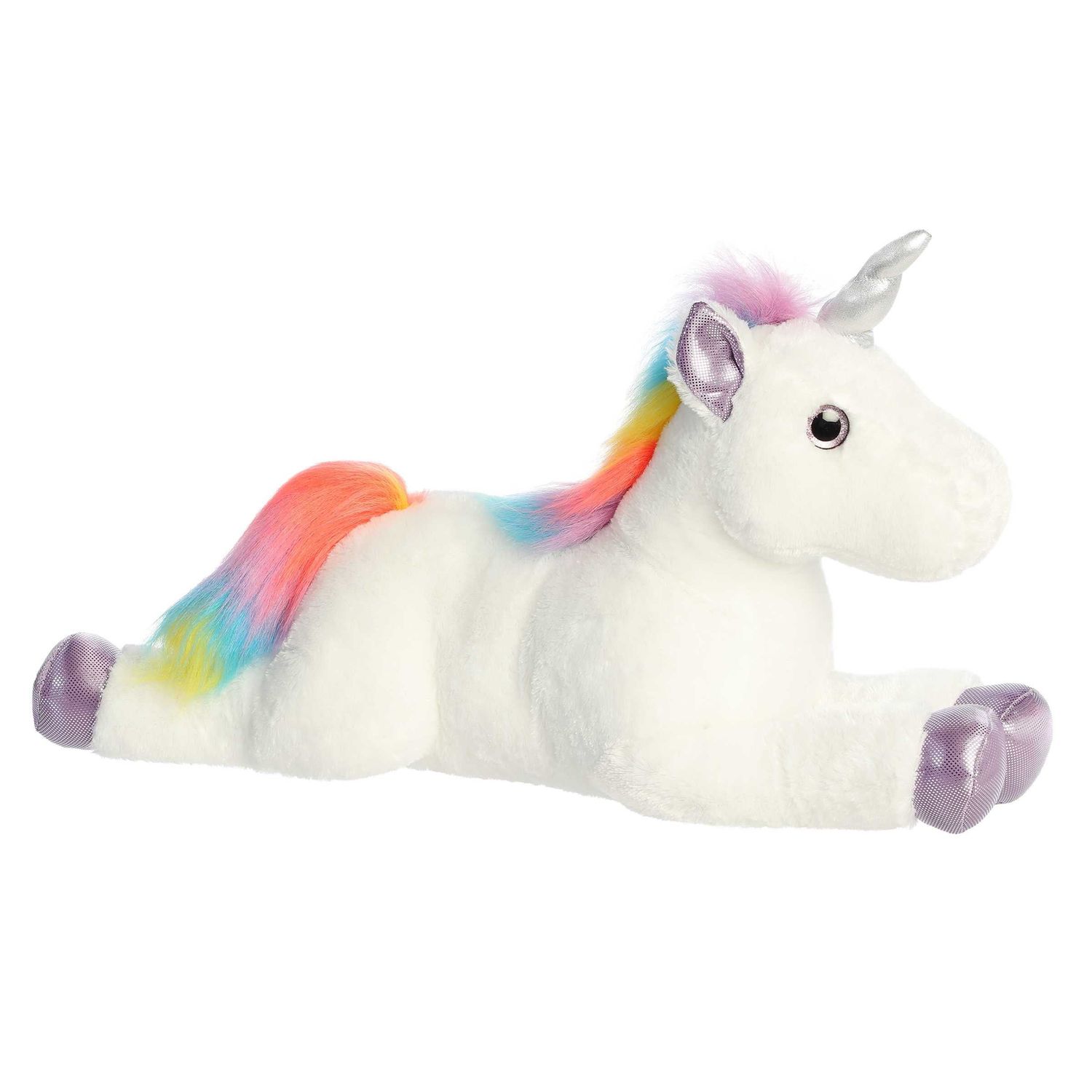 Aurora Super Flopsie - 27&quot; Rainbow Unicorn
