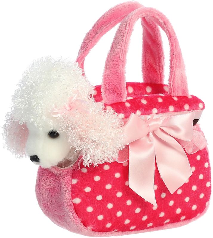 Aurora Fancy Pals - 8" Fancy Pink Polka Dot Dog