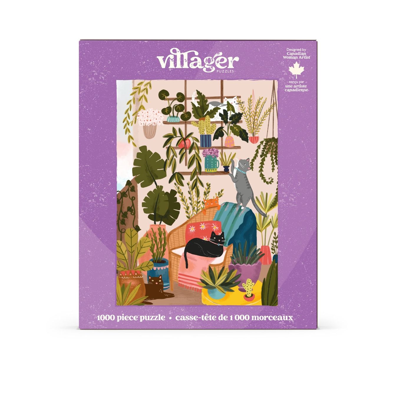 Villager Puzzles 1000 Piece Puzzle - Balcony Cats