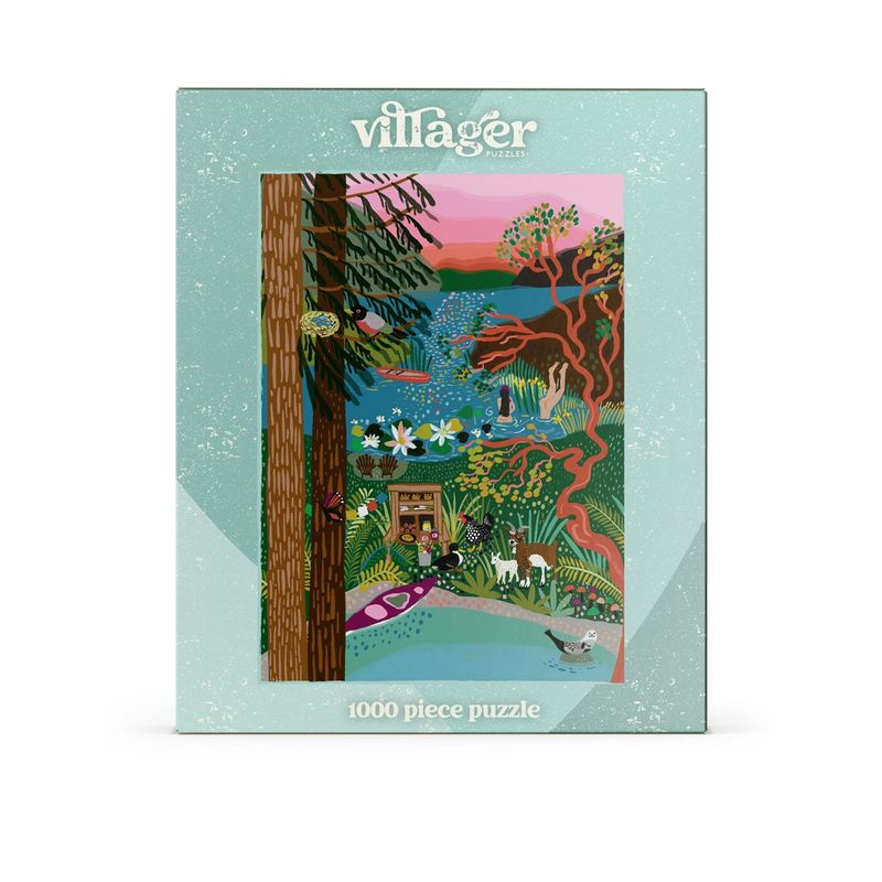Villager Puzzles 1000 Piece Puzzle - Salt Spring Swim