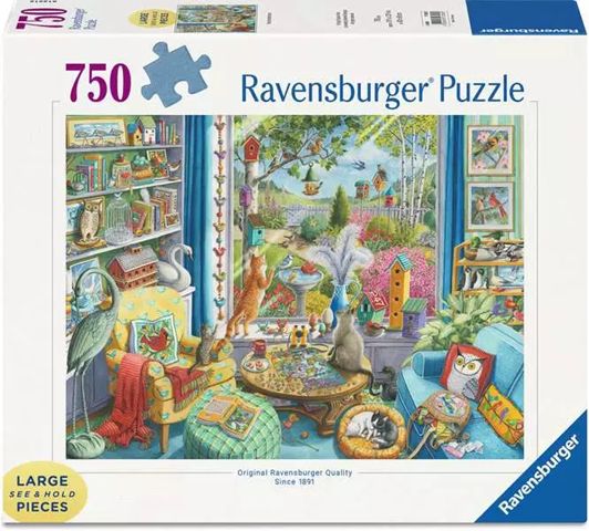 Ravensburger 750 Large Piece Puzzle - The Bird Watchers
