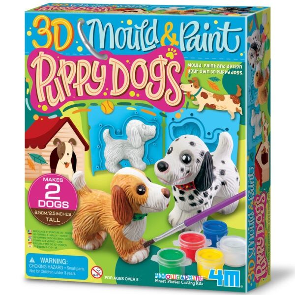 4M - Mould &amp; Paint 3D Puppy Dogs