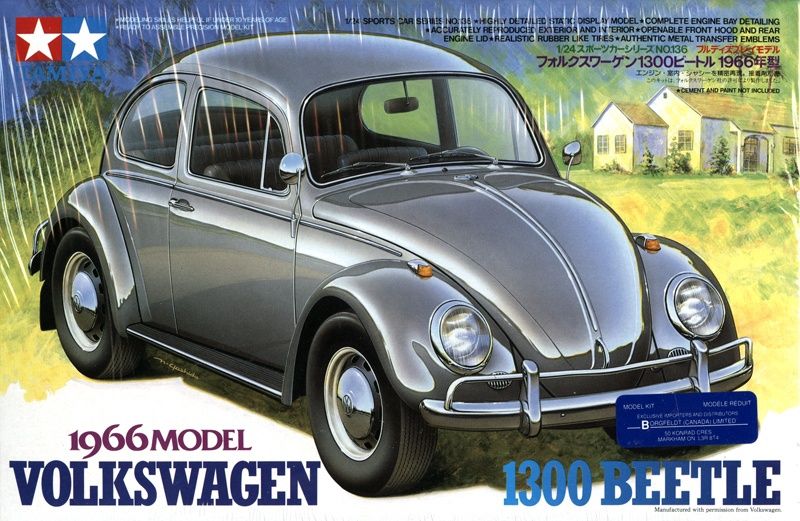 1/24 Scale Model - 1966 Volkswagen 1300 Beetle