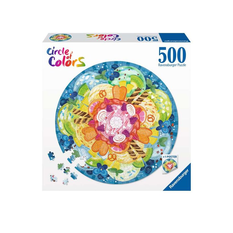 Ravensburger 500 Piece Circle of Colours Puzzle - Ice Cream