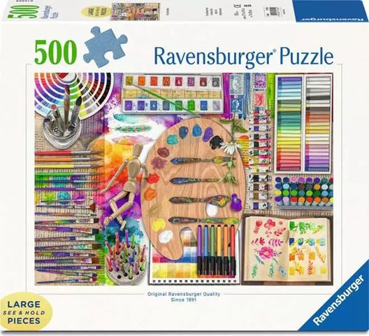 Ravensburger 500 Large Piece Puzzle - The Artists Palette