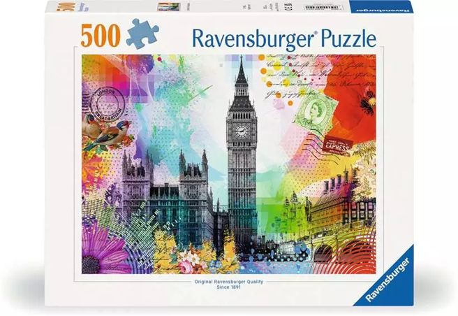 Ravensburger 500 Large Piece Puzzle - London Postcard