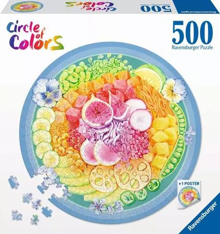 Ravensburger 500 Piece Circle of Colours Puzzle - Poke Bowl