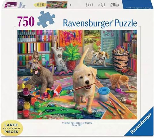 Ravensburger 750 Large Piece Puzzle - Cute Crafters