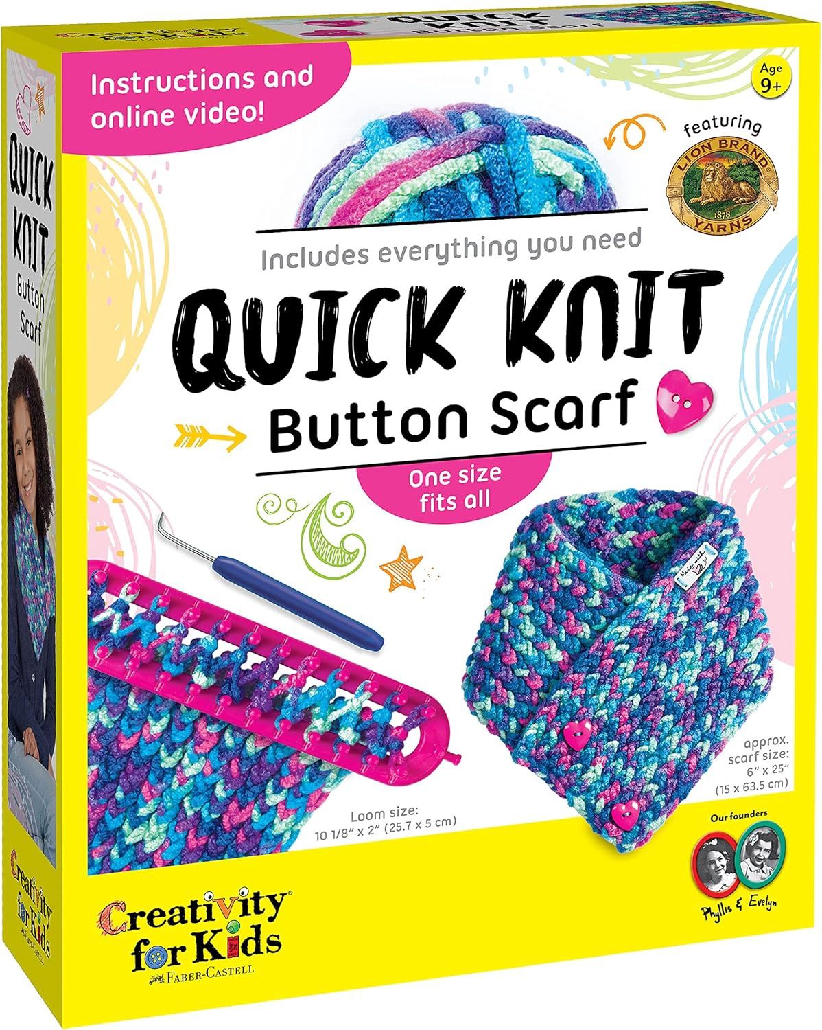 Creativity For Kids - Quick Knit Button Scarf