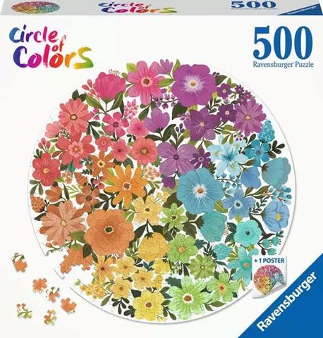 Ravensburger 500 Piece Circle of Colours Puzzle - Flowers