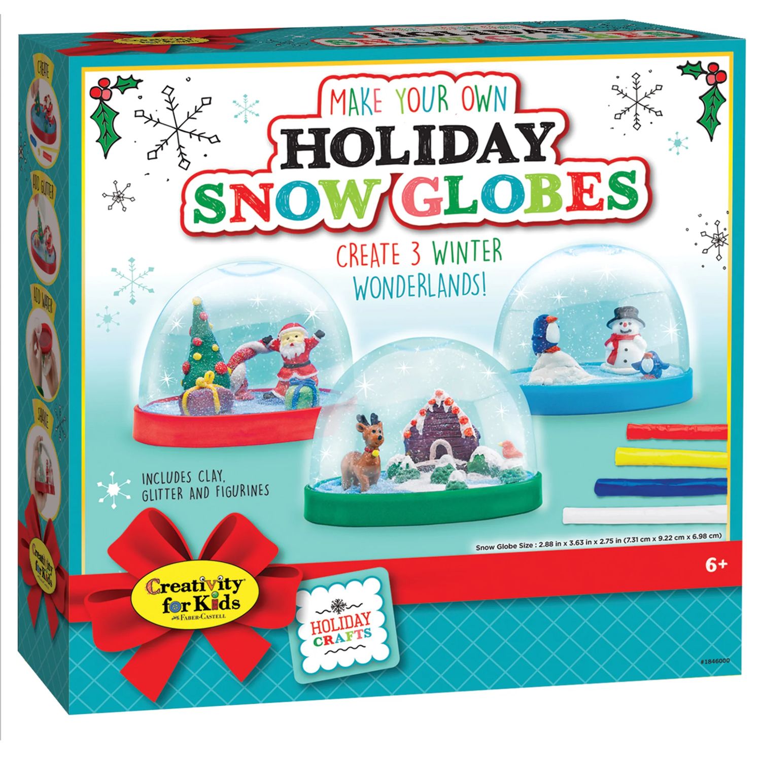 Creativity for Kids - Make Your Own 3 Holiday Snowglobes