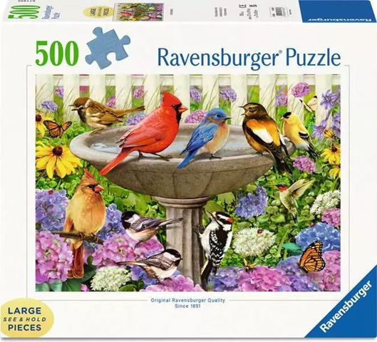 Ravensburger 500 Large Piece Puzzle - At the Birdbath