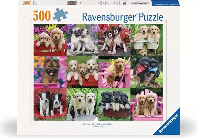 Ravensburger 500 Piece Puzzle - Puppy Pals