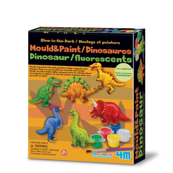 4M - Mould &amp; Paint Glow in the Dark Dinosaur