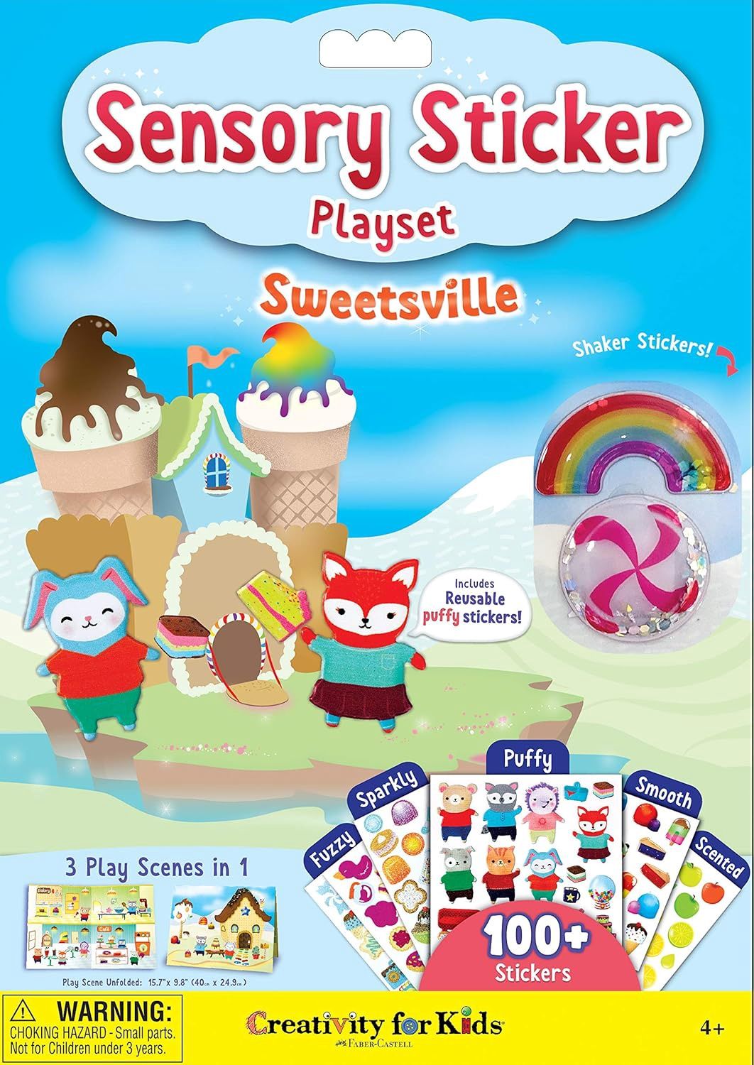 Creativity for Kids - Sweetsville Sensory Sticker Playset