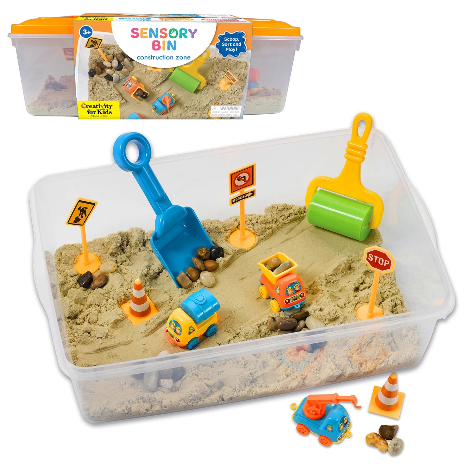 Creativity for Kids - Construction Zone Sensory Bin