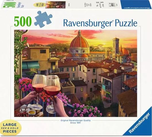 Ravensburger 500 Large Piece Puzzle - Cozy Wine Terrace
