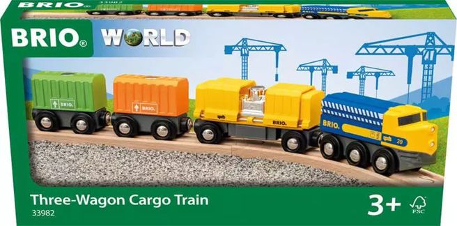 Brio 33982 - Three-Wagon Cargo Train